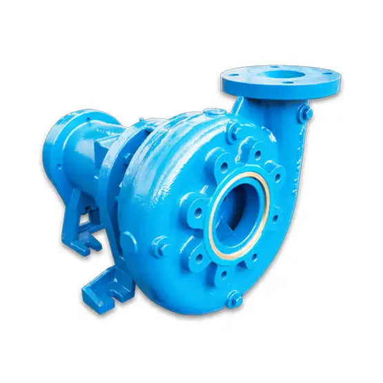 a blue water pump on a white background